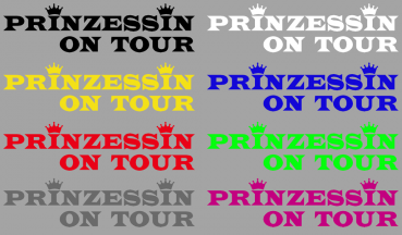 Aufkleber Prinzessin on Tour